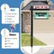 6ft UPVC Real Estate Signpost with 36" Arm Steel Power Stake, No-Dig Installation